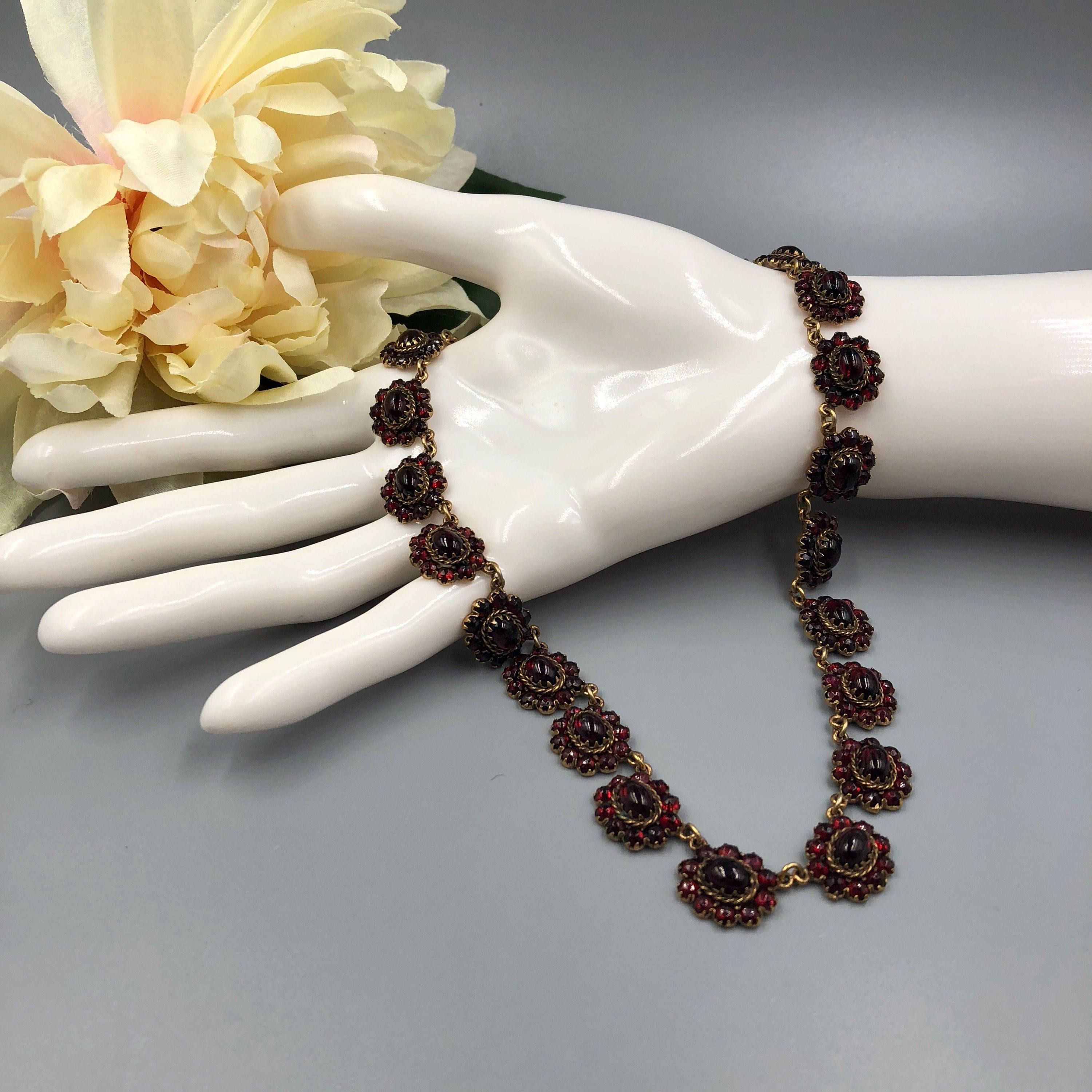 Victorian on sale garnet jewelry