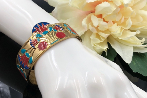 Egyptian Revival Cuff Bracelet