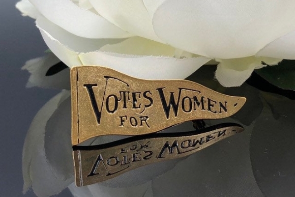 Votes For Women Suffragette Pin, Museum Reproductions Suffragette Pennant