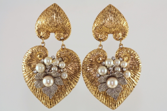 Spectacular Gold & Silver Craft Earrings