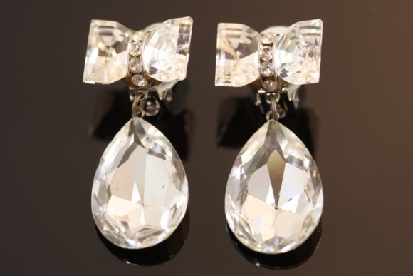 Teardrop Dangle Crystal Earrings