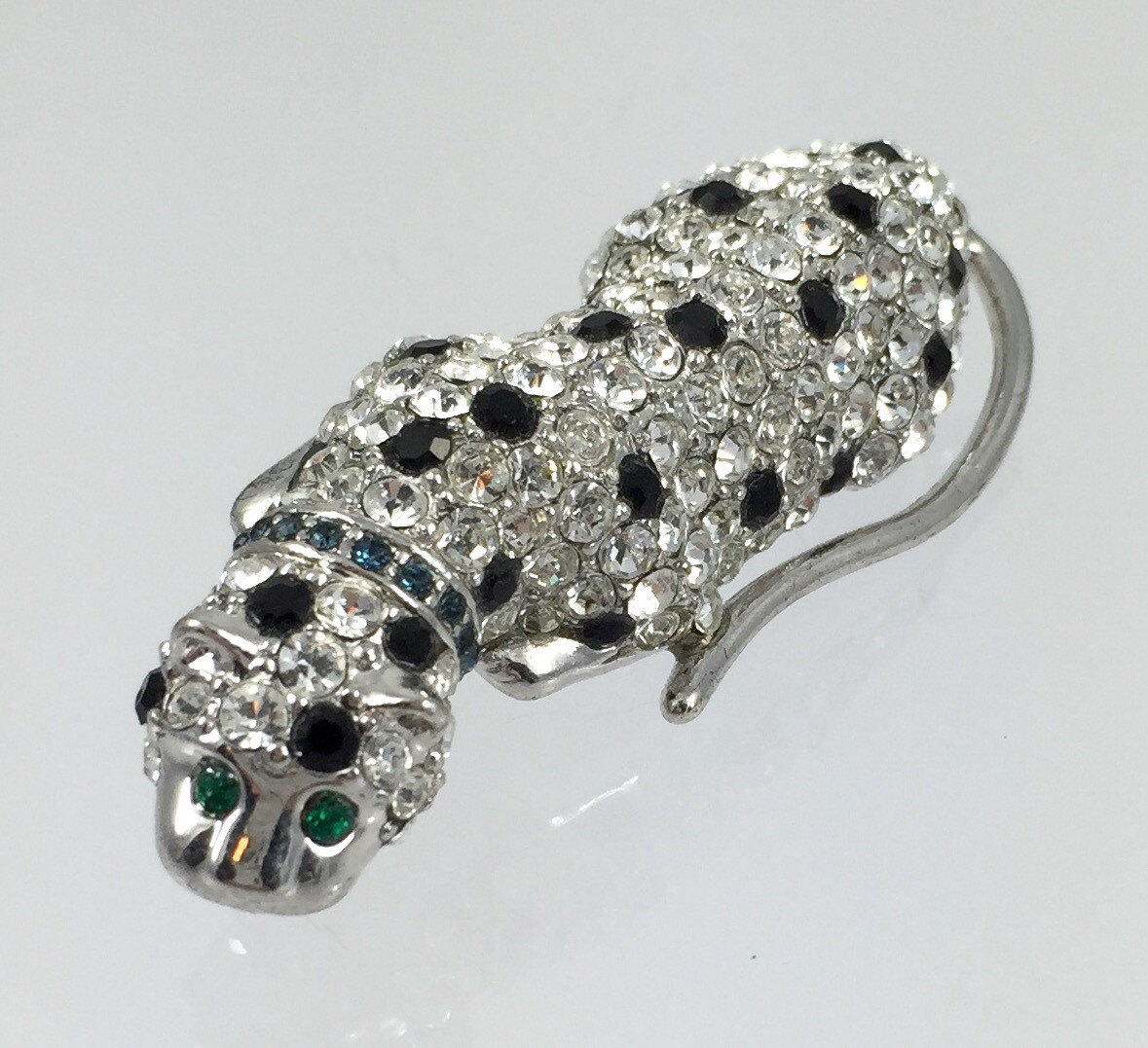 KJL For Avon Rhinestone Leopard Brooch